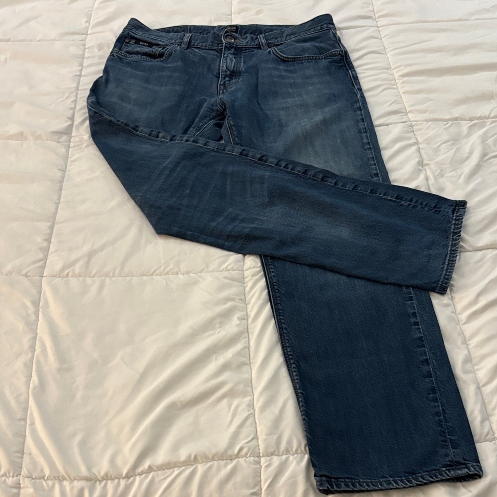 Hugo Boss Dark Blue Straight Jeans